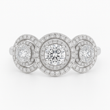 Moissanite Fancy Diamond Ring  -  خاتم الماس موزنايت