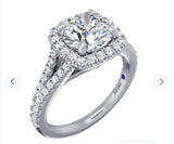 Moissanite Diamond Ring- خاتم الماس الموزنايت | 1.5 قراط
