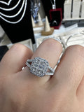 Moissanite Diamond Ring Elegant  - خاتم الماس موزنايت