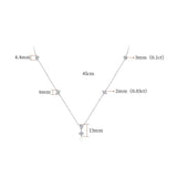 Moissanite Diamond Necklace  قلادة الماس الموزنايت