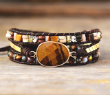 TIGER'S EYE BRACELET - إسوارة حجر التايجر اي | مسؤولية، شجاعة، وفرة