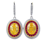 Ruby, Yellow sapphire, white sapphire - set  | ياقوت احمر، ياقوت اصفر، ياقوت ابيض