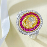 Ruby, Yellow sapphire, white sapphire - set  | ياقوت احمر، ياقوت اصفر، ياقوت ابيض