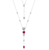 Ruby,, white sapphire - set  | ياقوت احمر، ياقوت ابيض