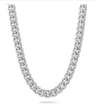 Diamond Moissanite Cuban Link Chain - قلادة الماس الموزنايت