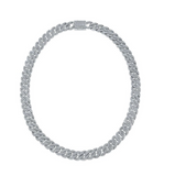 Diamond Moissanite Cuban Link Chain - قلادة الماس الموزنايت