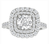 Cushion Moissanite Diamond Ring -  خاتم الماس موزنايت