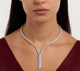 3mm | Moissanite Diamond Tennis Necklace | 0.15 carat |  قلادة الماس الموزنايت تنس