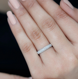 Moissanite Diamond Ring - Band -  خاتم الماس موزنايت