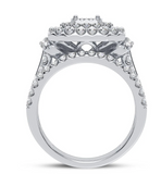 Moissanite Diamond Ring - خاتم الماس موزنايت - توينز قطعتين