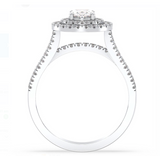 Moissanite Diamond Ring - OVAL  -  خاتم الماس موزنايت