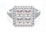 Moissanite Diamond Ring -  خاتم الماس موزنايت