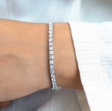 Tennis  Moissanite Diamond Bracelet   | ربع قيراط لكل حبة الماس - تنس  | 0.25
