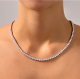 Moissanite Diamond Tennis Necklace | 0.3 carat |  قلادة الماس الموزنايت تنس