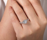 Moissanite Diamond Ring- خاتم الماس الموزنايت | 1 قراط