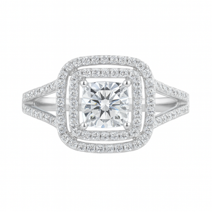 Moissanite Diamond Ring  - Brilliant Shape -  خاتم الماس موزنايت