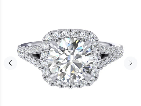 Moissanite Diamond Ring- خاتم الماس الموزنايت | 1.5 قراط
