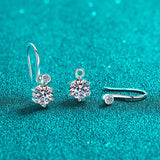 Moissanite Diamond Earring- -حلق الماس الموزنايت | 1.1 قراط