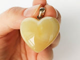 Heart Amber Necklace- قلادة العنبر على شكل قلب