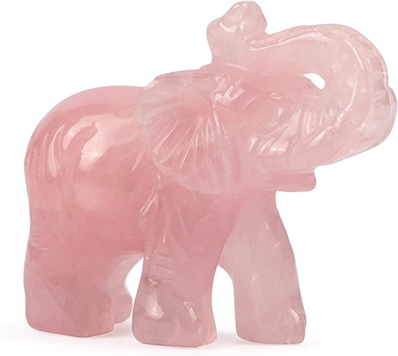 Rose quartz elephant - فيل الروز كوارتز