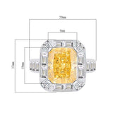 Citrine & White Topaz Ring - خاتم السترين والتوباز الابيض