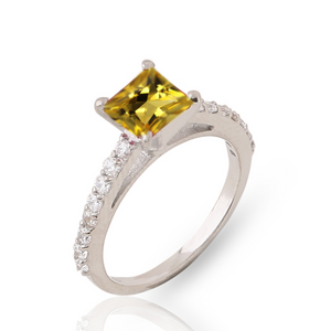 Citrine ring- خاتم السترين والتوباز النقي