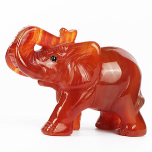 Red agate elephant - فيل العقيق الاحمر