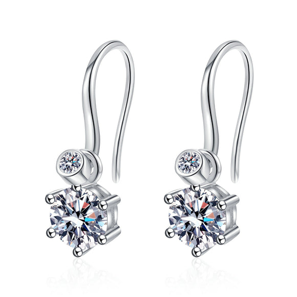 Moissanite Diamond Earring- -حلق الماس الموزنايت | 2.12 قراط