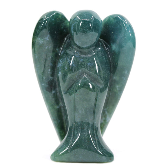 Moss agate  stone angel - ملاك العقيق