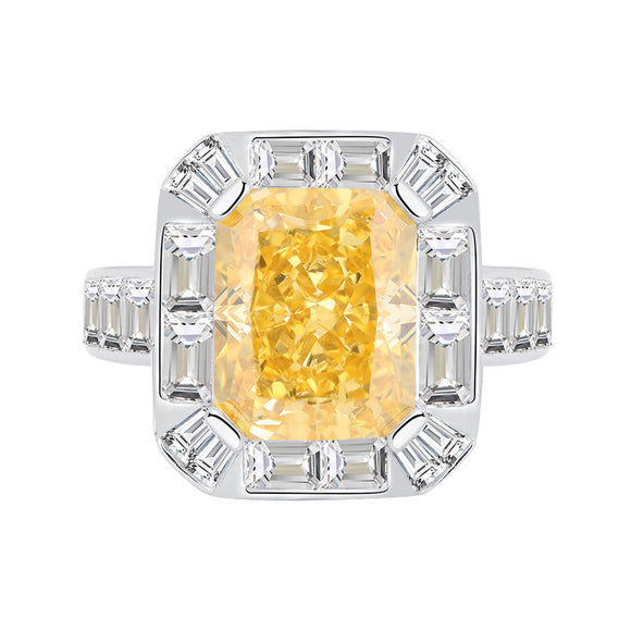 Citrine & White Topaz Ring - خاتم السترين والتوباز الابيض