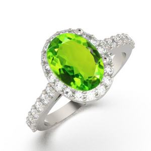 Peridot Ring-خاتم الزبرجد والتوباز