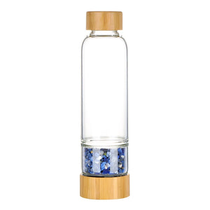 زجاجة ماء الكريستال- Crystal Water Bottle | زجاجة حجر اللازورد