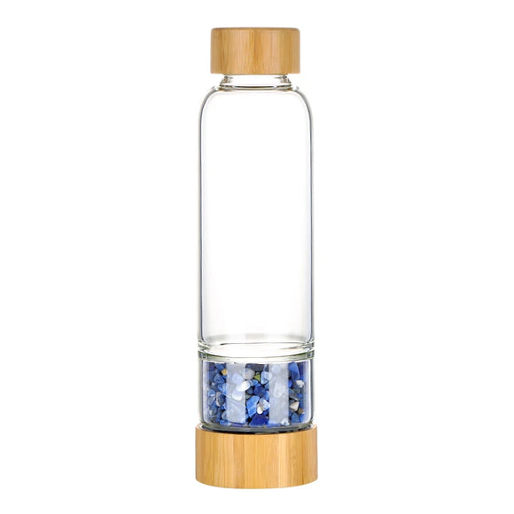 زجاجة ماء الكريستال- Crystal Water Bottle | زجاجة حجر اللازورد