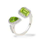 Peridot Ring-خاتم الزبرجد والتوباز