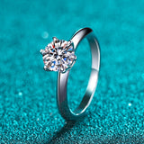 Queen Moissanite Diamond Ring -  خاتم الماس موزنايت | 3 قراط