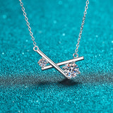 Moissanite Diamond Necklace  قلادة الماس الموزنايت
