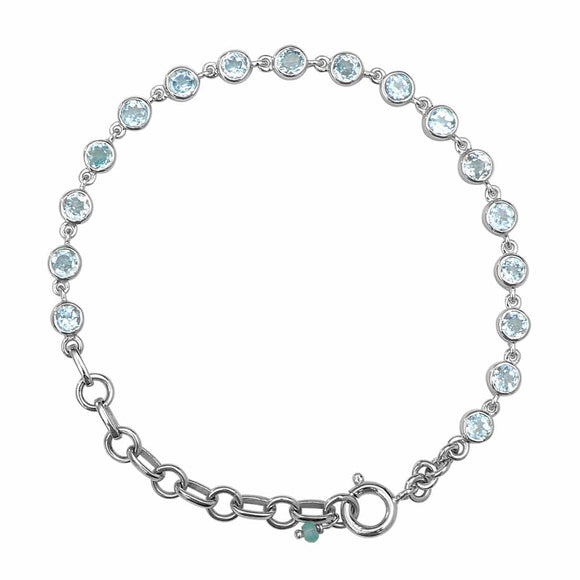 Blue Topaz Bracelet - إسوارة التوباز الازرق