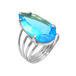 Blue Topaz-خاتم التوباز الأزرق