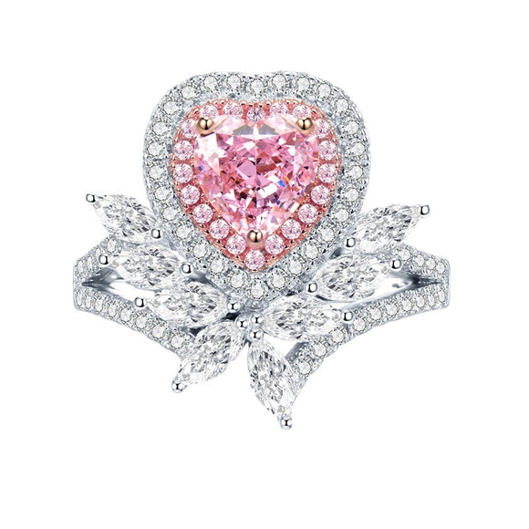 pink sapphire Ring - خاتم الياقوت الوردي