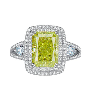 Lemon Quartz & White Topaz Ring | كوارتز ليموني وكوارتز ابيض