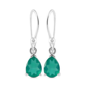 Green Onyx Earring - حجر الأونيكس الأخضر | حجر التحكم والانضباط والوفرة والاتساع