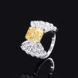 Citrine & White Topaz Ring - خاتم السترين والتوباز الابيض