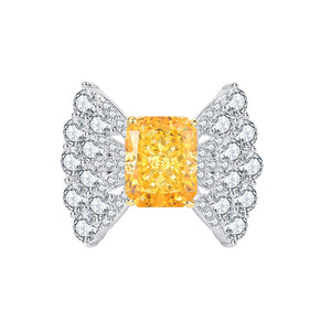 Citrine & White Topaz Ring - خاتم السترين والتوباز الابيض