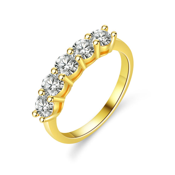 Moissanite Diamond Ring - 1ct-  خاتم ألماس الموزنايت