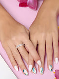 White Topaz ring-خاتم التوباز الابيض