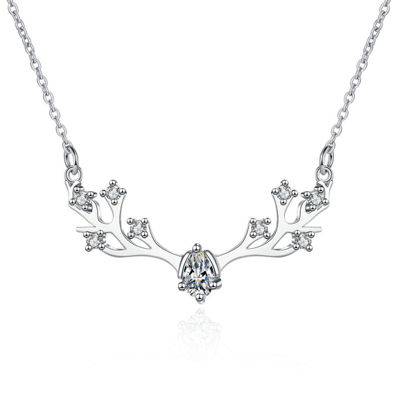 Moissanite Diamond Necklace  قلادة الماس الموزنايت | 0.3 قراط