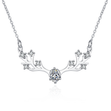 Moissanite Diamond Necklace  قلادة الماس الموزنايت | 0.3 قراط