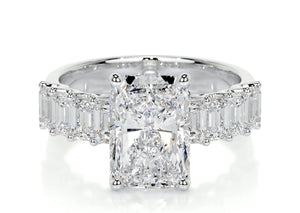 5 ct - Emerald Shape |  Moissanite Diamond Ring - خاتم الماس موزنايت