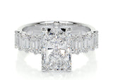5 ct - Emerald Shape |  Moissanite Diamond Ring - خاتم الماس موزنايت