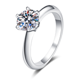 Queen Moissanite Diamond Ring -  خاتم الماس موزنايت | 3 قراط